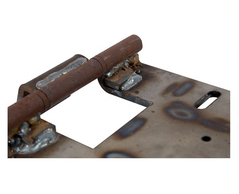 Pieza galvanizada grande de la soldadura del corte del soporte de la soldadura de la bisagra de puerta del metal 