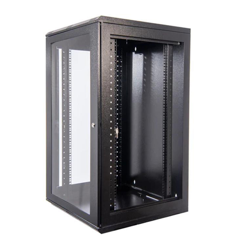 Gabinete de red de rack de servidor de caja de telecomunicaciones con puerta de bloqueo personalizada
