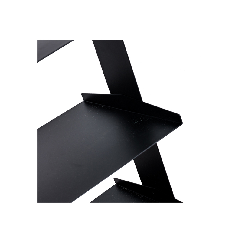 Muebles para el hogar personalizados Zapatero de exhibición de metal negro