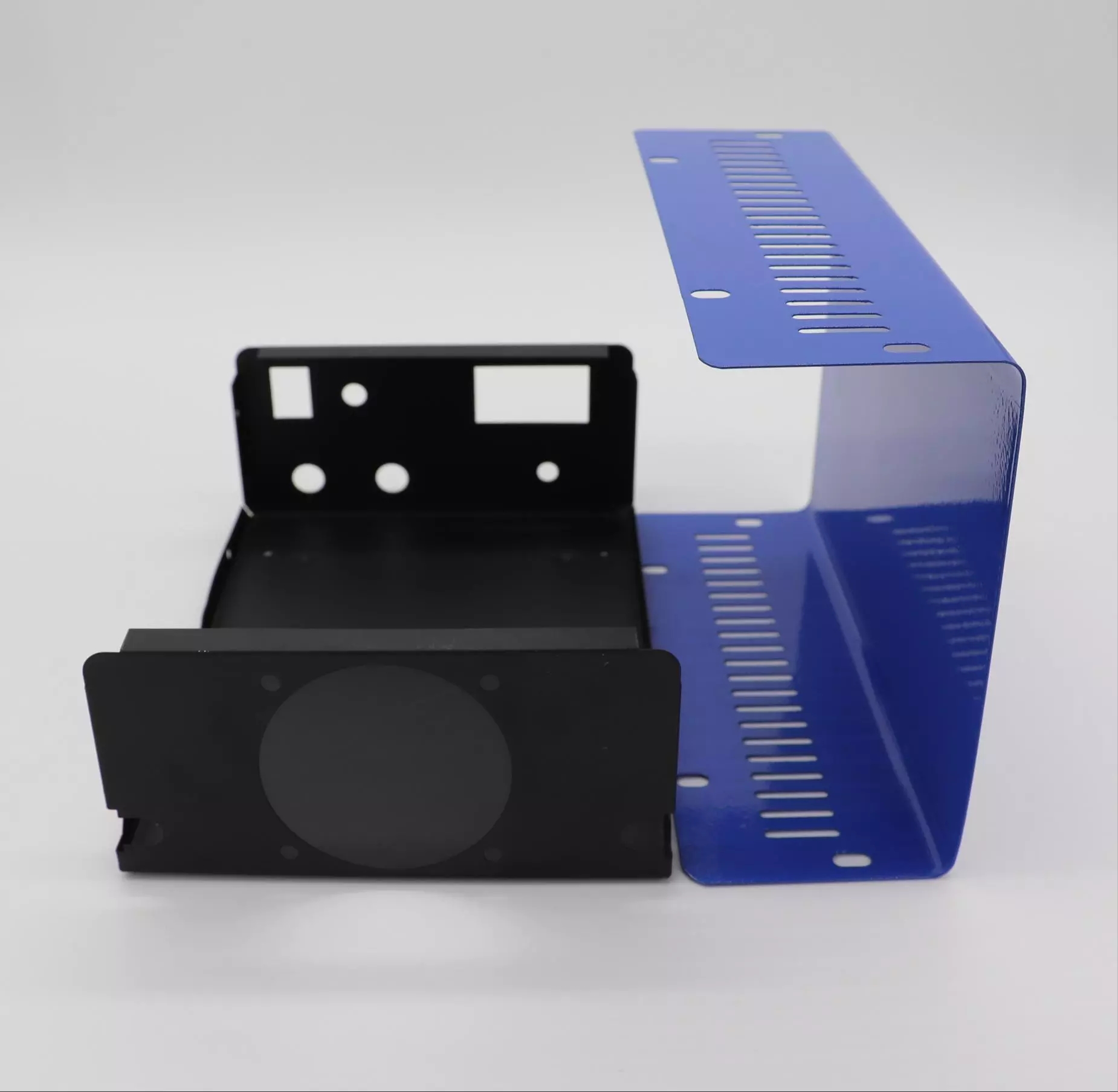 Caja eléctrica de control de acero negro azul personalizado